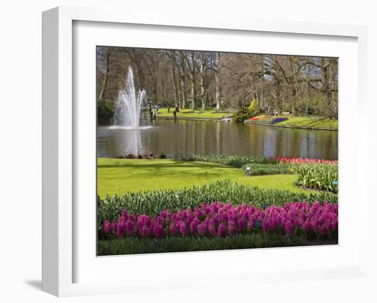 Keukenhof, Park and Gardens Near Amsterdam, Netherlands, Europe-Amanda Hall-Framed Photographic Print