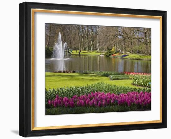 Keukenhof, Park and Gardens Near Amsterdam, Netherlands, Europe-Amanda Hall-Framed Photographic Print