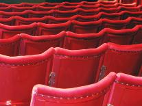 Rows of Red Theatre Seats-Kevin Walsh-Photographic Print