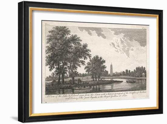 Kew Gardens c.1770-null-Framed Art Print