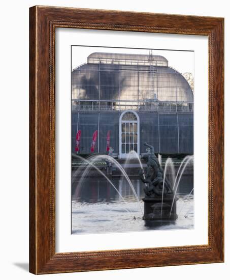 Kew Gardens Fountain-Charles Bowman-Framed Photographic Print