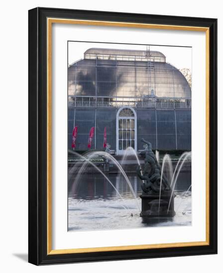 Kew Gardens Fountain-Charles Bowman-Framed Photographic Print