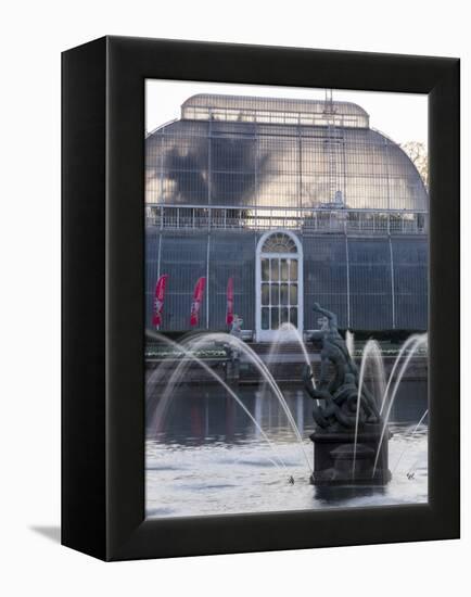 Kew Gardens Fountain-Charles Bowman-Framed Premier Image Canvas