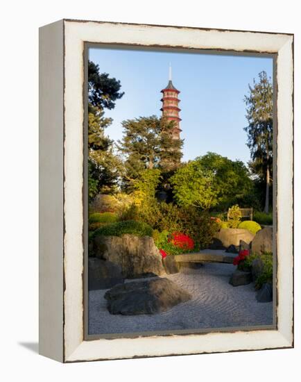 Kew Gardens Pagoda-Charles Bowman-Framed Premier Image Canvas