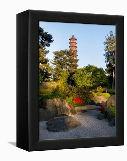 Kew Gardens Pagoda-Charles Bowman-Framed Premier Image Canvas