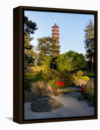 Kew Gardens Pagoda-Charles Bowman-Framed Premier Image Canvas