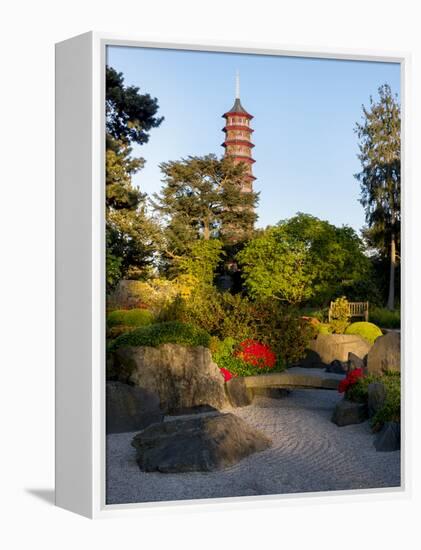 Kew Gardens Pagoda-Charles Bowman-Framed Premier Image Canvas