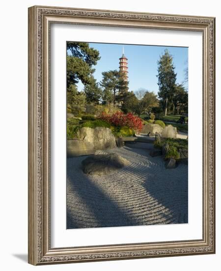 Kew Japanese Pagoda-Charles Bowman-Framed Photographic Print