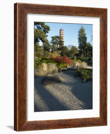 Kew Japanese Pagoda-Charles Bowman-Framed Photographic Print