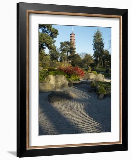 Kew Japanese Pagoda-Charles Bowman-Framed Photographic Print