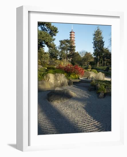 Kew Japanese Pagoda-Charles Bowman-Framed Photographic Print