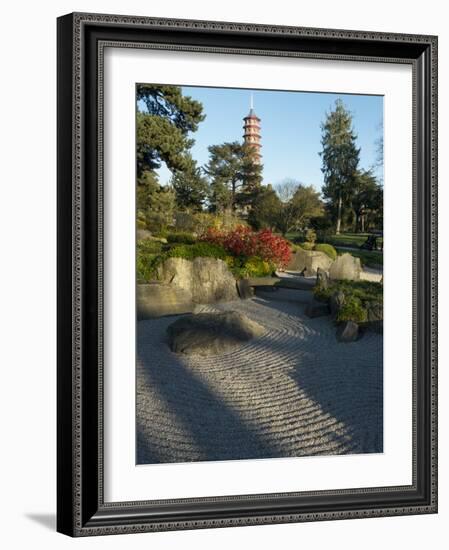 Kew Japanese Pagoda-Charles Bowman-Framed Photographic Print