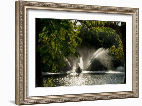 Kew Lake 1-Charles Bowman-Framed Photographic Print