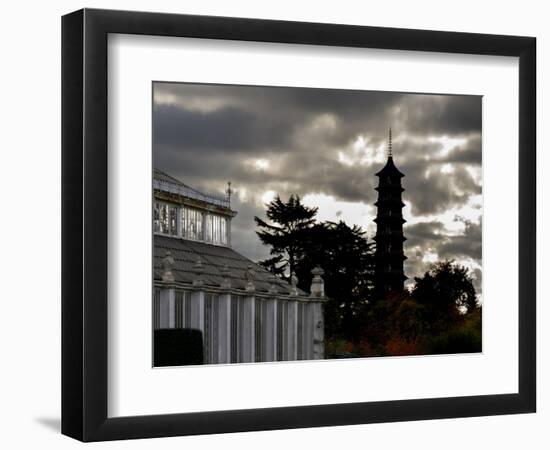 Kew Pagoda Sky-Charles Bowman-Framed Photographic Print