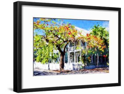 Kew West Cottage In The Style Of Oil Painting Giclee Print By