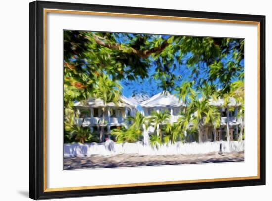 Kew West Cottages - In the Style of Oil Painting-Philippe Hugonnard-Framed Giclee Print