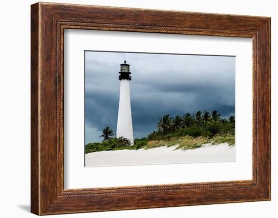 Key Biscayne Light House during a Tropical Storm - Miami - Florida-Philippe Hugonnard-Framed Photographic Print