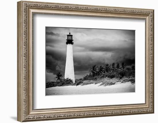 Key Biscayne Light House during a Tropical Storm - Miami - Florida-Philippe Hugonnard-Framed Photographic Print