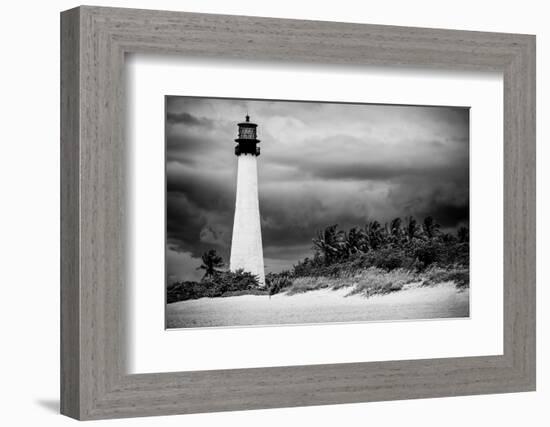 Key Biscayne Light House during a Tropical Storm - Miami - Florida-Philippe Hugonnard-Framed Photographic Print