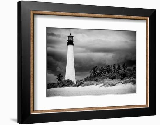 Key Biscayne Light House during a Tropical Storm - Miami - Florida-Philippe Hugonnard-Framed Photographic Print