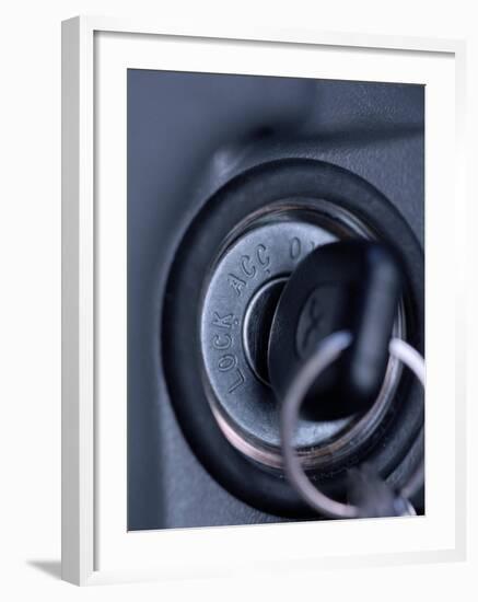 Key in Ignition-null-Framed Photographic Print