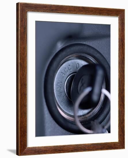 Key in Ignition-null-Framed Photographic Print