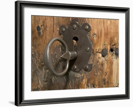 Key Lock, Vogo Stave Church, Vagamo, Norway-Russell Young-Framed Photographic Print