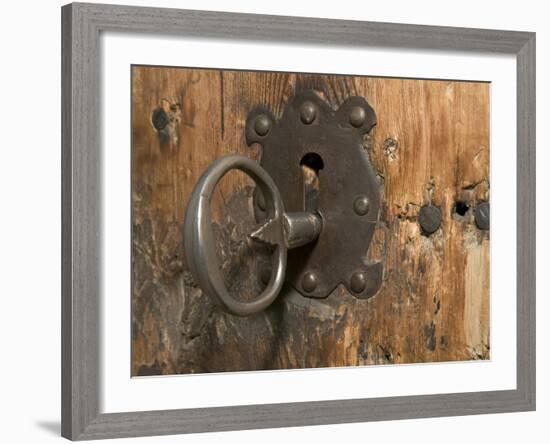 Key Lock, Vogo Stave Church, Vagamo, Norway-Russell Young-Framed Photographic Print