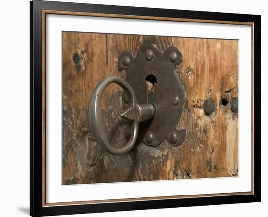 Key Lock, Vogo Stave Church, Vagamo, Norway-Russell Young-Framed Photographic Print