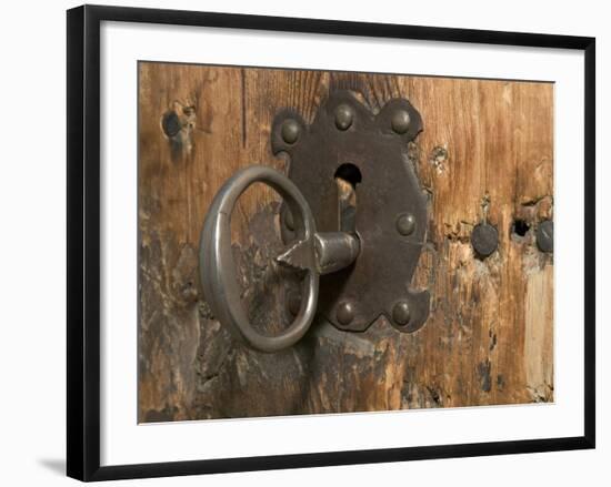 Key Lock, Vogo Stave Church, Vagamo, Norway-Russell Young-Framed Photographic Print