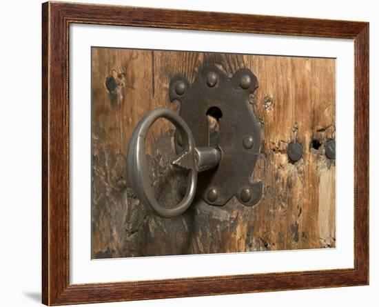 Key Lock, Vogo Stave Church, Vagamo, Norway-Russell Young-Framed Photographic Print