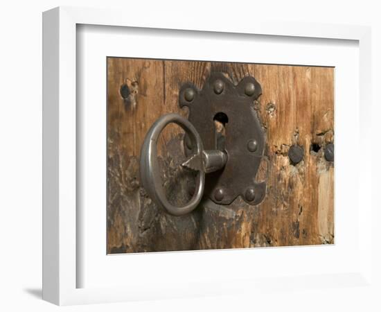 Key Lock, Vogo Stave Church, Vagamo, Norway-Russell Young-Framed Photographic Print