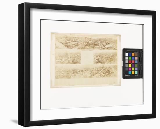 Key to Panorama of San Francisco, from California Street Hill, 1877 (Albumen Print)-Eadweard Muybridge-Framed Giclee Print