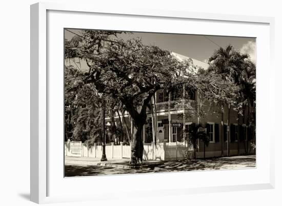 Key West Architecture - Heritage Structures in Old Town Key West - Florida-Philippe Hugonnard-Framed Photographic Print