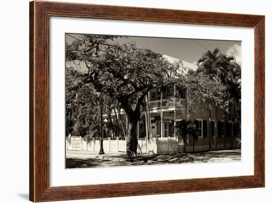 Key West Architecture - Heritage Structures in Old Town Key West - Florida-Philippe Hugonnard-Framed Photographic Print