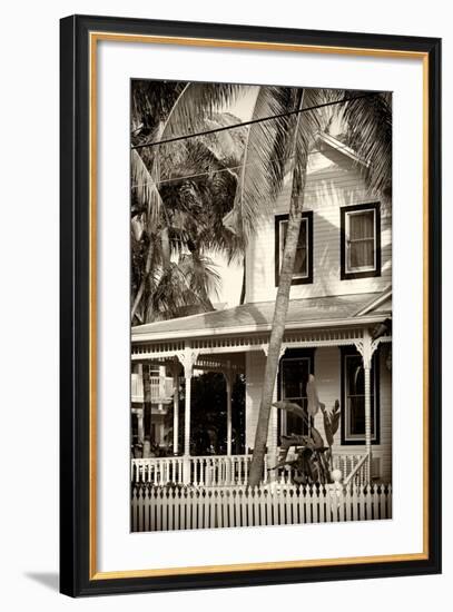 Key West Architecture - Heritage Structures in Old Town Key West - Florida-Philippe Hugonnard-Framed Photographic Print