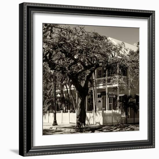 Key West Architecture - Heritage Structures in Old Town Key West - Florida-Philippe Hugonnard-Framed Photographic Print