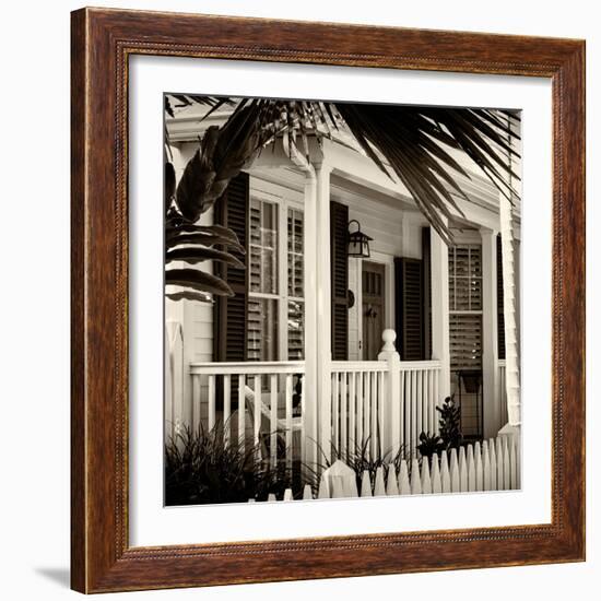 Key West Architecture - Heritage Structures in Old Town Key West - Florida-Philippe Hugonnard-Framed Photographic Print