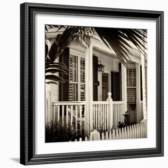 Key West Architecture - Heritage Structures in Old Town Key West - Florida-Philippe Hugonnard-Framed Photographic Print