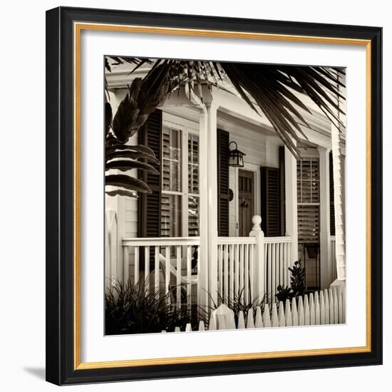 Key West Architecture - Heritage Structures in Old Town Key West - Florida-Philippe Hugonnard-Framed Photographic Print