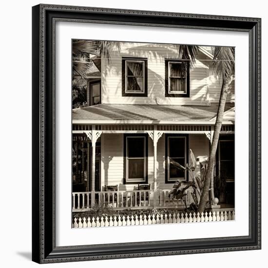 Key West Architecture - Heritage Structures in Old Town Key West - Florida-Philippe Hugonnard-Framed Photographic Print