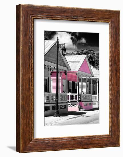 Key West Architecture - The Pink House - Florida-Philippe Hugonnard-Framed Photographic Print