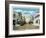 Key West, Florida - Duval Street West Scene-Lantern Press-Framed Art Print