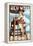 Key West, Florida - Lifeguard Pinup Girl-Lantern Press-Framed Stretched Canvas