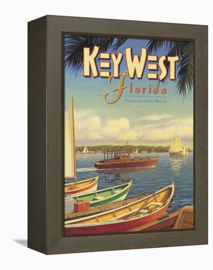 Key West Florida-Kerne Erickson-Framed Stretched Canvas