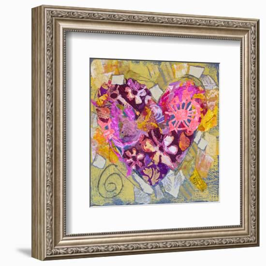 Key West Heart-null-Framed Art Print