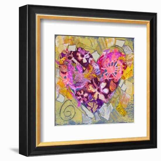 Key West Heart-null-Framed Art Print