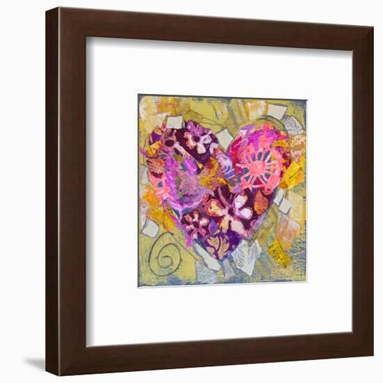 Key West Heart-null-Framed Art Print