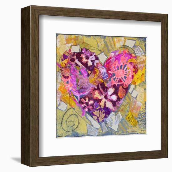 Key West Heart-null-Framed Art Print