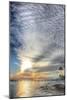 Key West Pier Sunset Vertical-Robert Goldwitz-Mounted Photographic Print